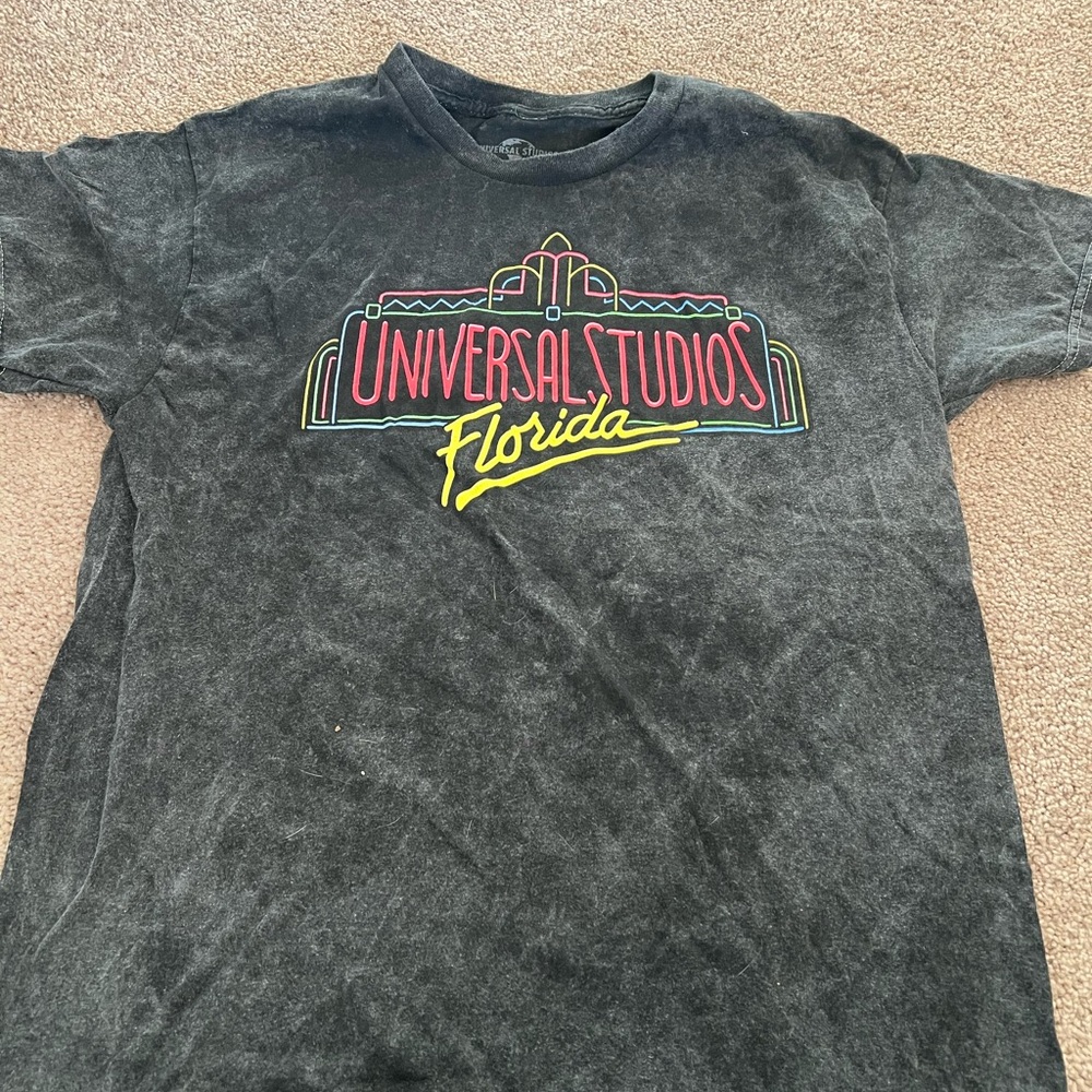 Universal Black Tee with Vibrant Logo